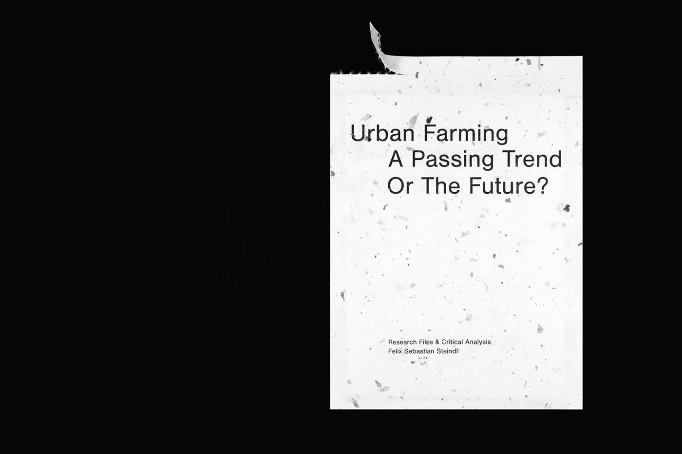 Urban journal essay black & white central saint martins text magazine greyscale print screenprint minimal farming