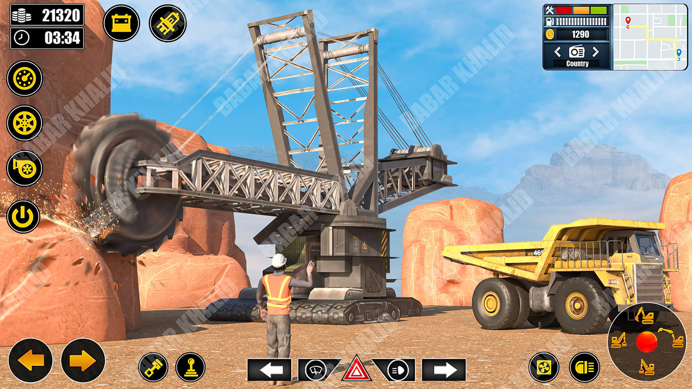 Construction Game city builder mobile game Post Production screenshot Render cg art construction simulator