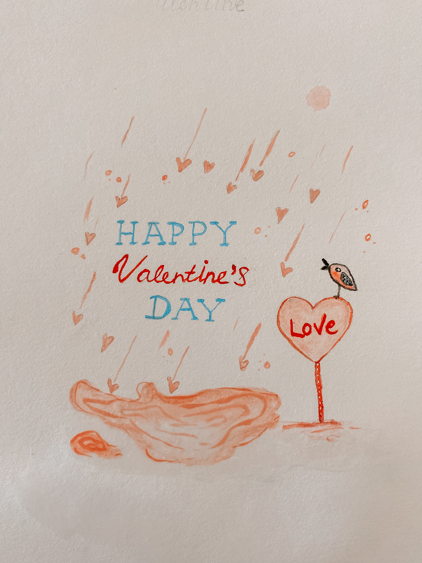 children illustrated hard Love valentines day
