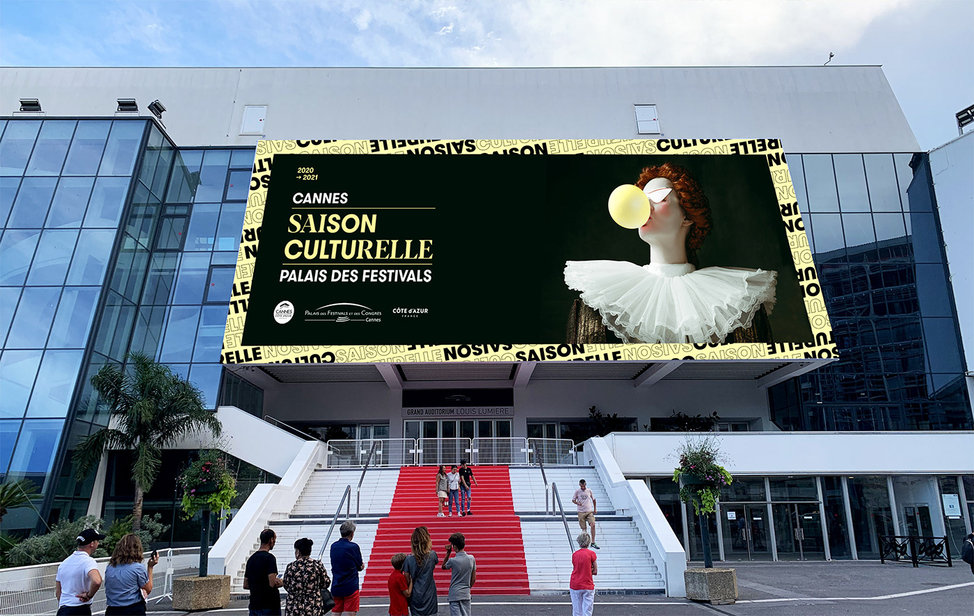 Cannes crazy cultural pattern theather typography   Culturel season trame