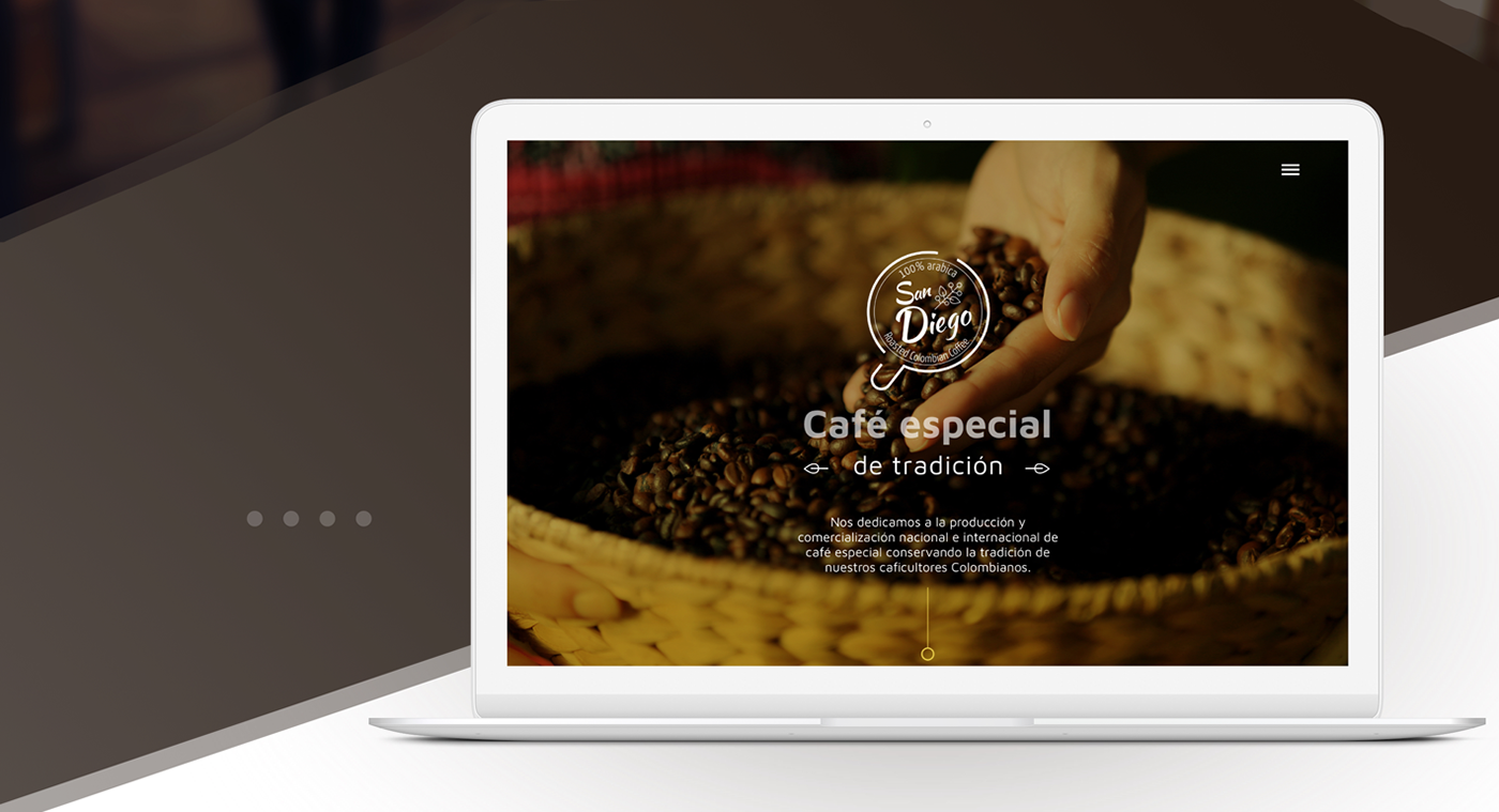 Web Design  art direction  UI /UX  colombian coffe mobile design set icons graphic design 