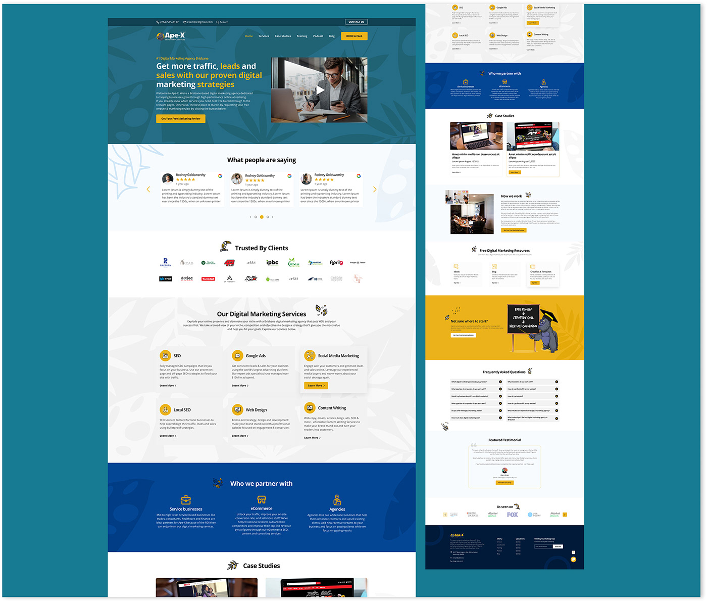Agency website digital marketing Figma landing page ui design UI/UX user experience Web Design  Website Design wordpress development