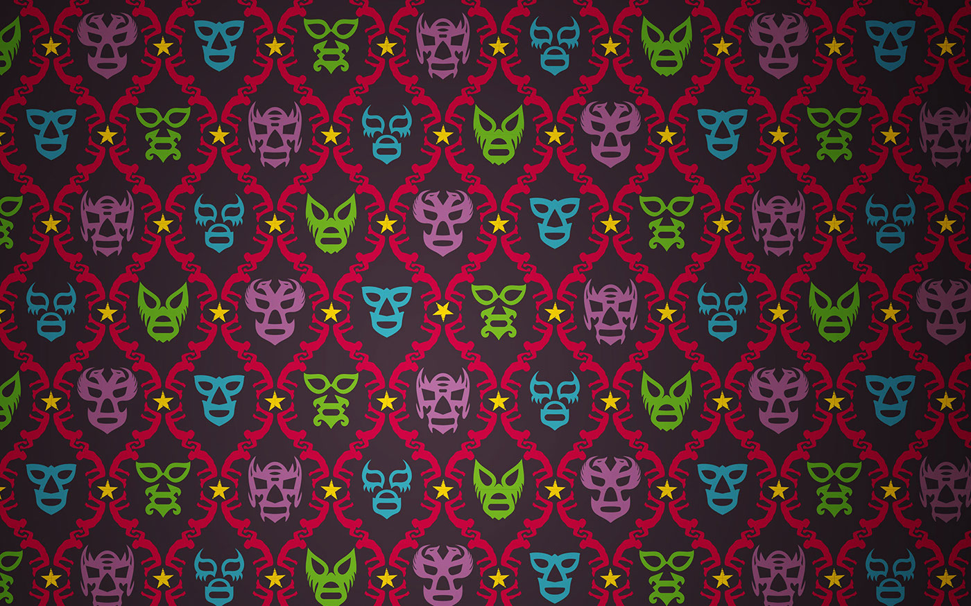 rapport textile pattern lucha libre color geometric mexico motif Patterns textile