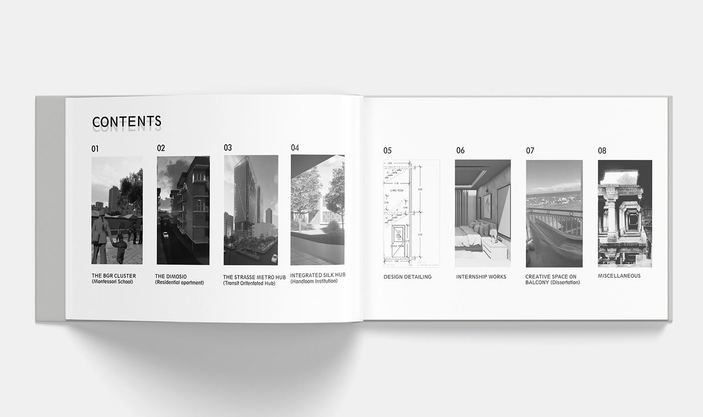 architecture portrait Landscape portfolio design creative designer visual identity