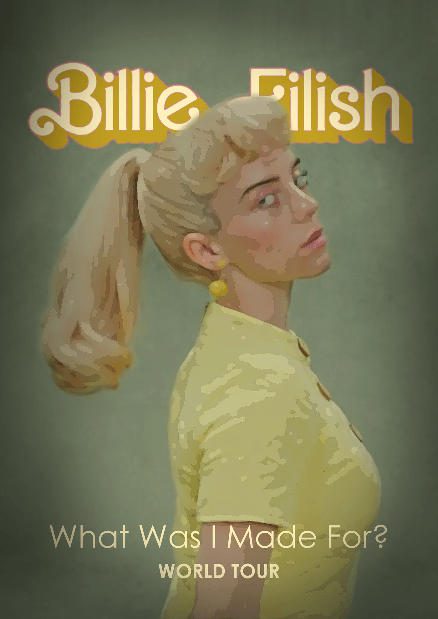 concept design design graphic design  poster music Billie Eilish tour concert live music
