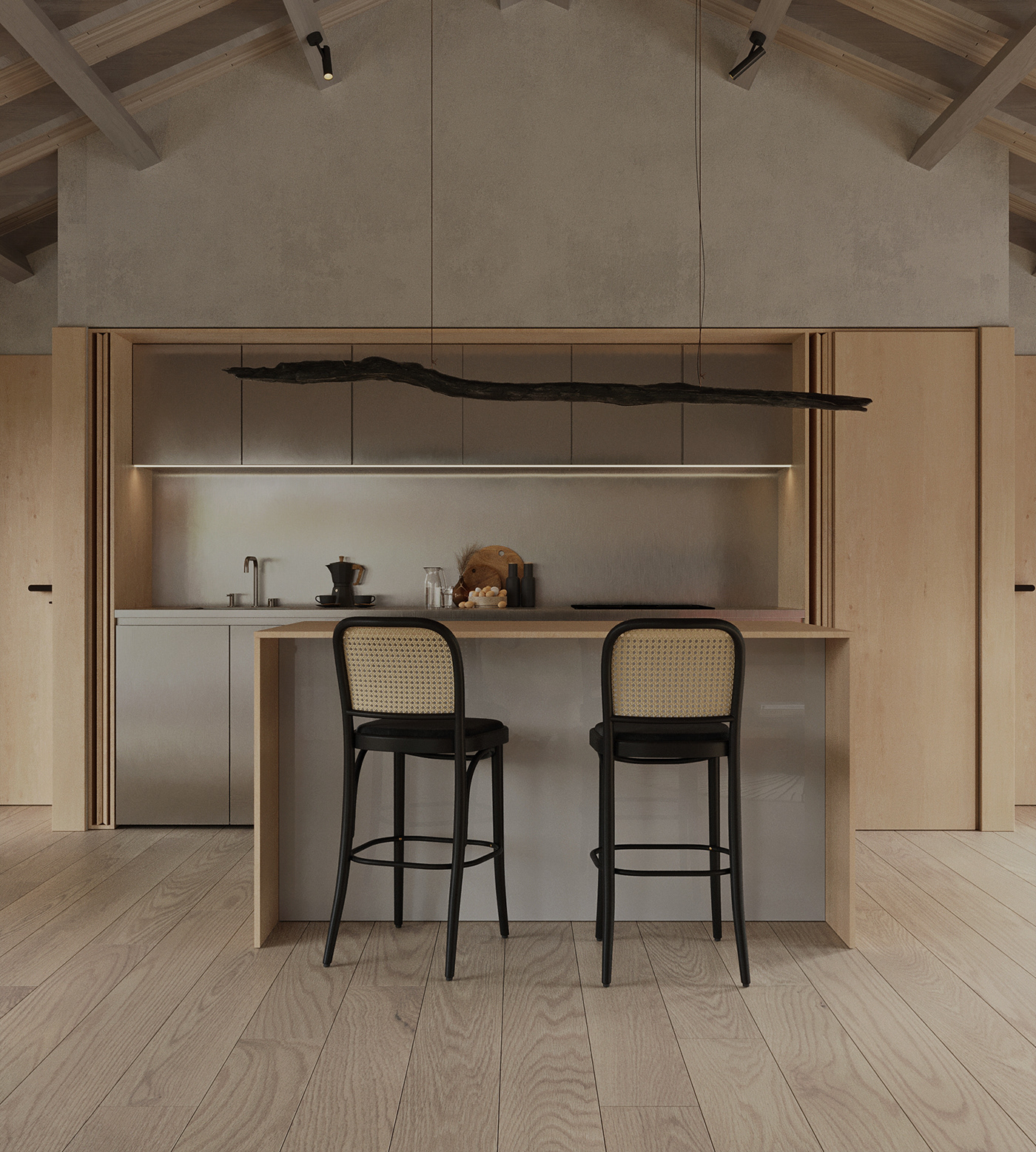3ds max architecture archviz corona Cottage house interior design  modern Render visualization