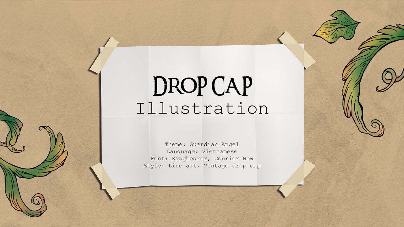 artwork design Digital Art  digital illustration Drawing  Drop Cap graphic design  ILLUSTRATION  photoshop sketch