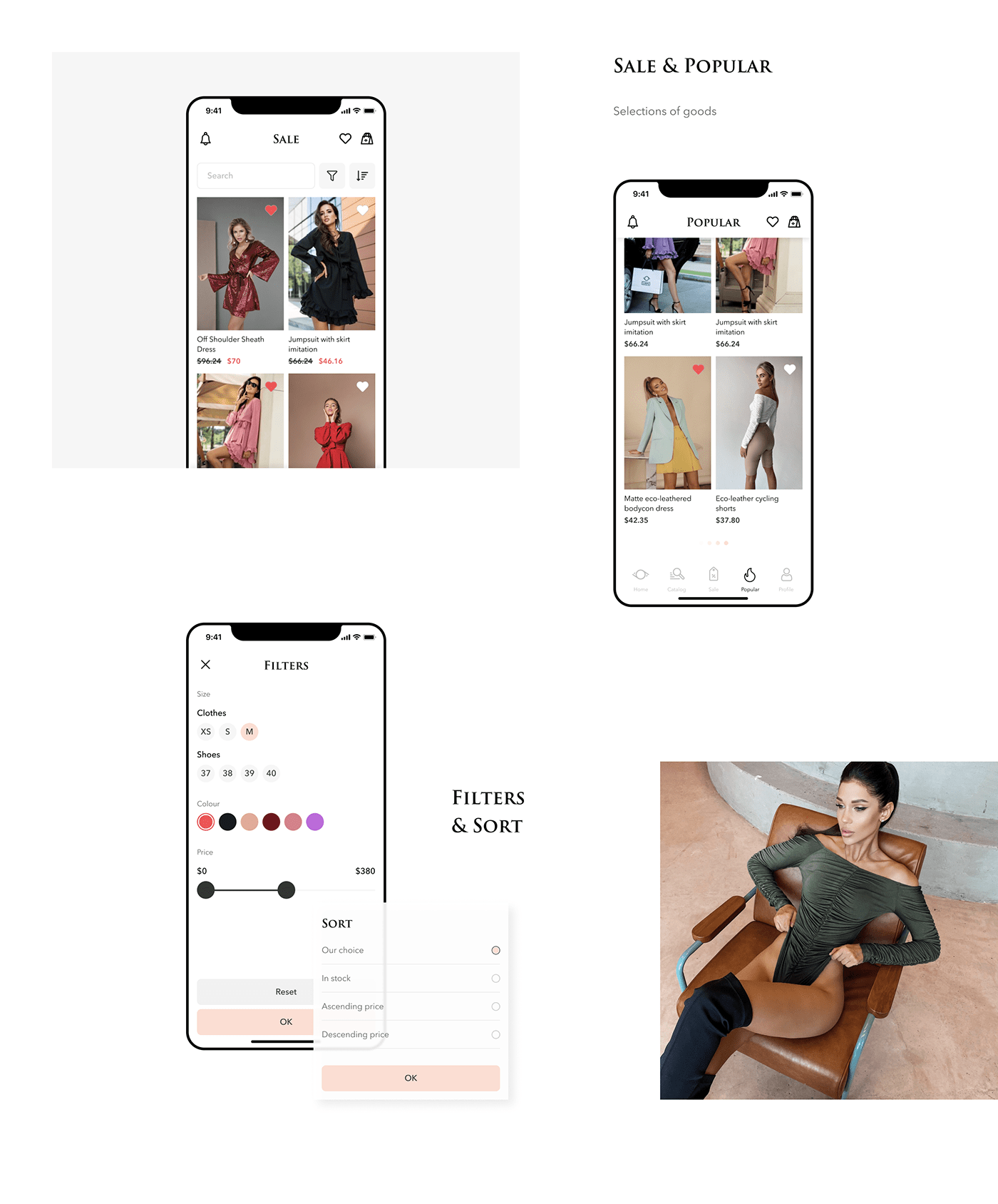 design e-com mobile shop UI ux ux/ui