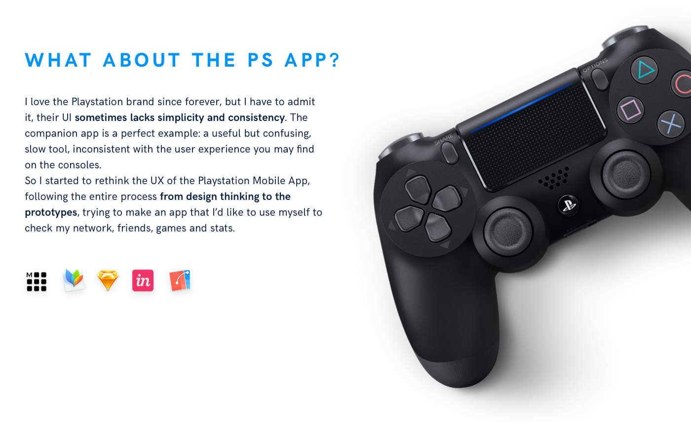 playstation redesign UI ux Progressive Disclosure iphone companion Sony Games collections