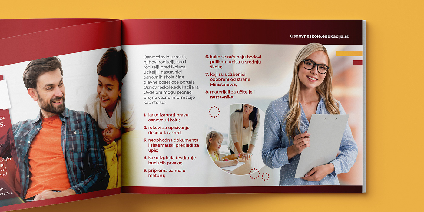 brochure InDesign print Education school