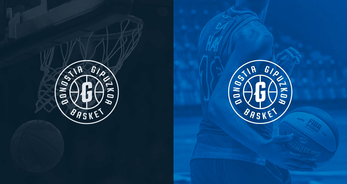 basket basketball design gipuzkoa identity logo sport logo