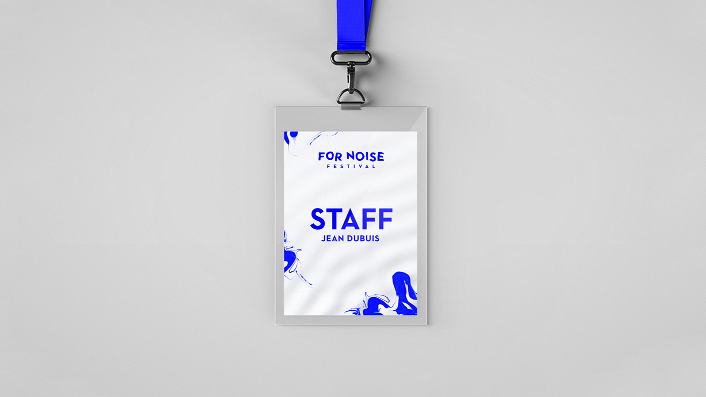 blue brand identity festival Mockup stationary font design graphic corporate paint electric type free MUSICS