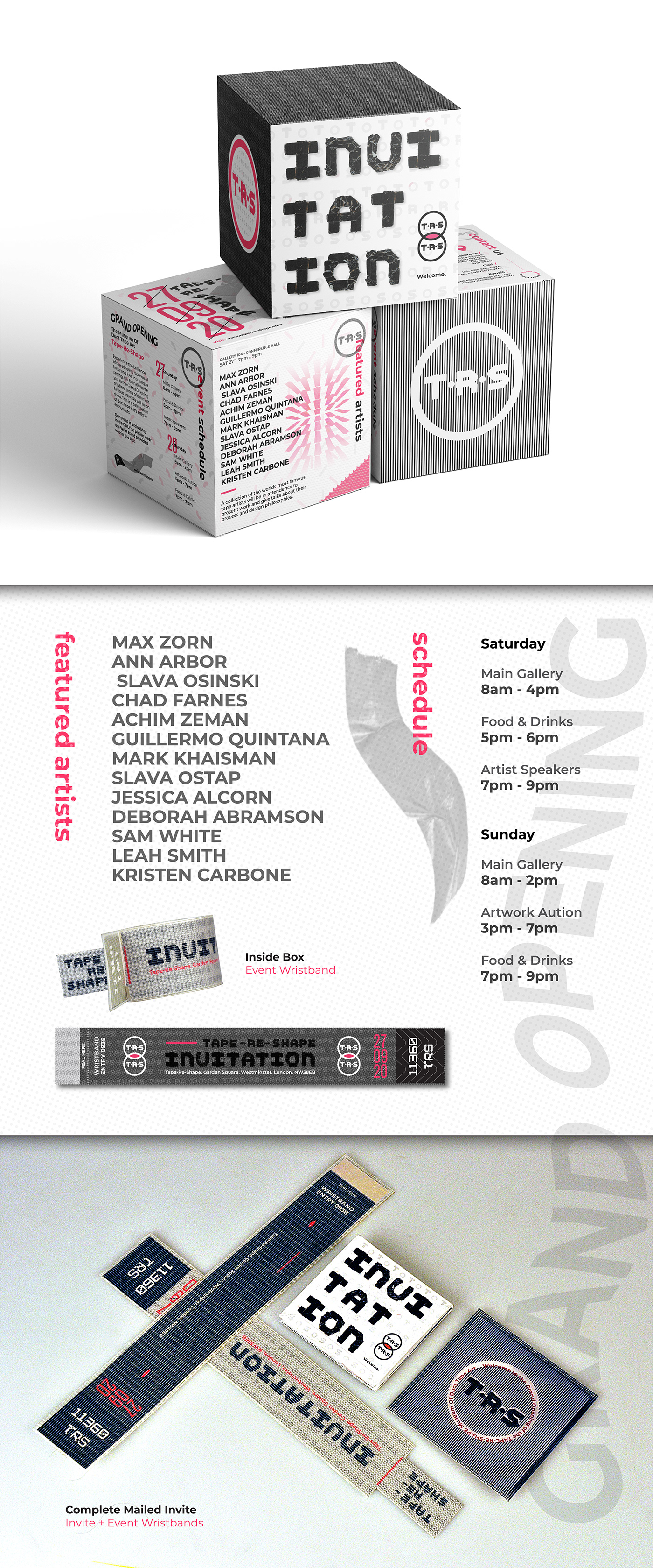 Event branding  interaction graphicdesign identity type adobeawards Packaging interactiondesign ducttape