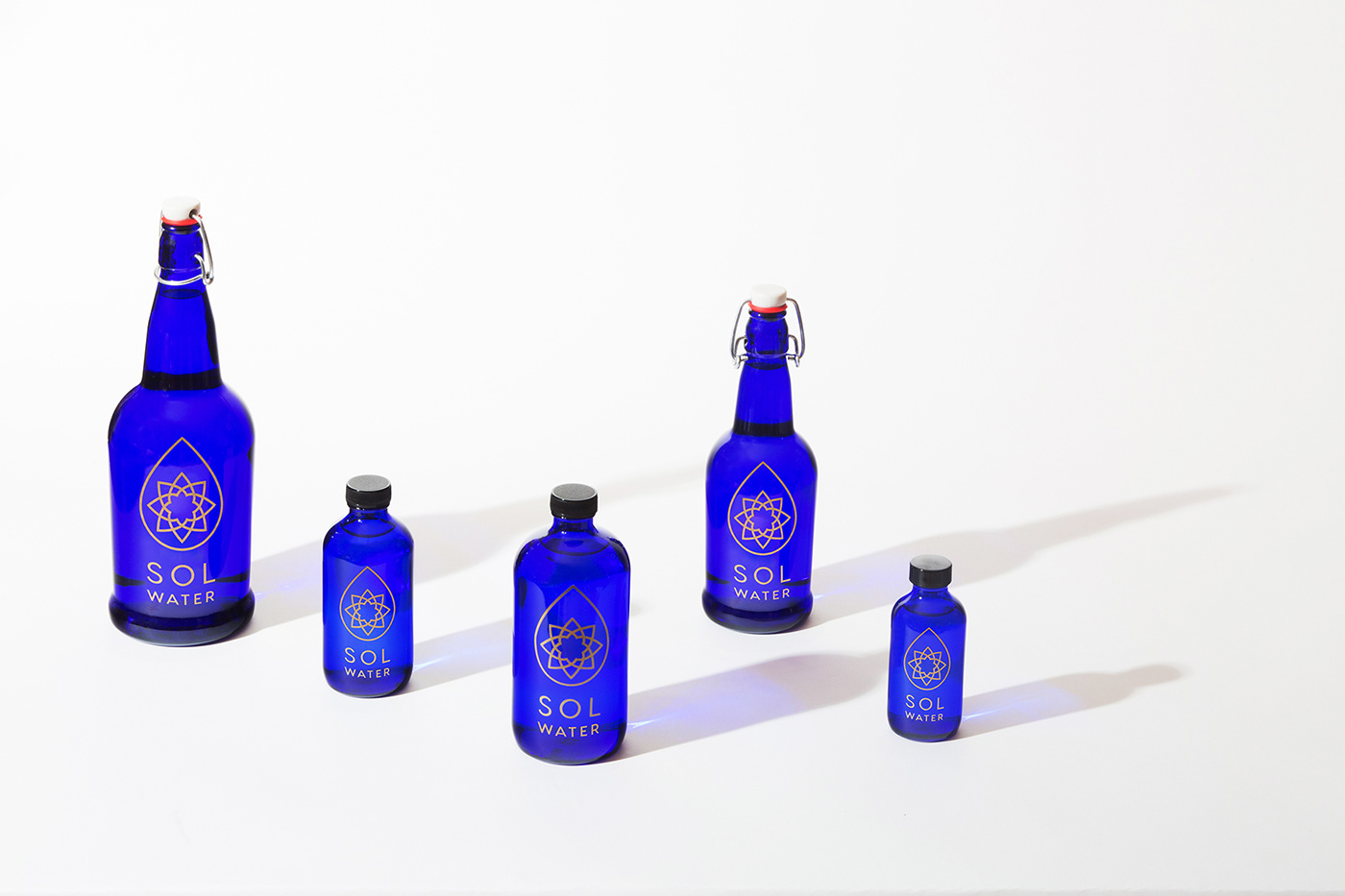 beverage blue bottle Health minimal Nature visual identity water Wellness zen