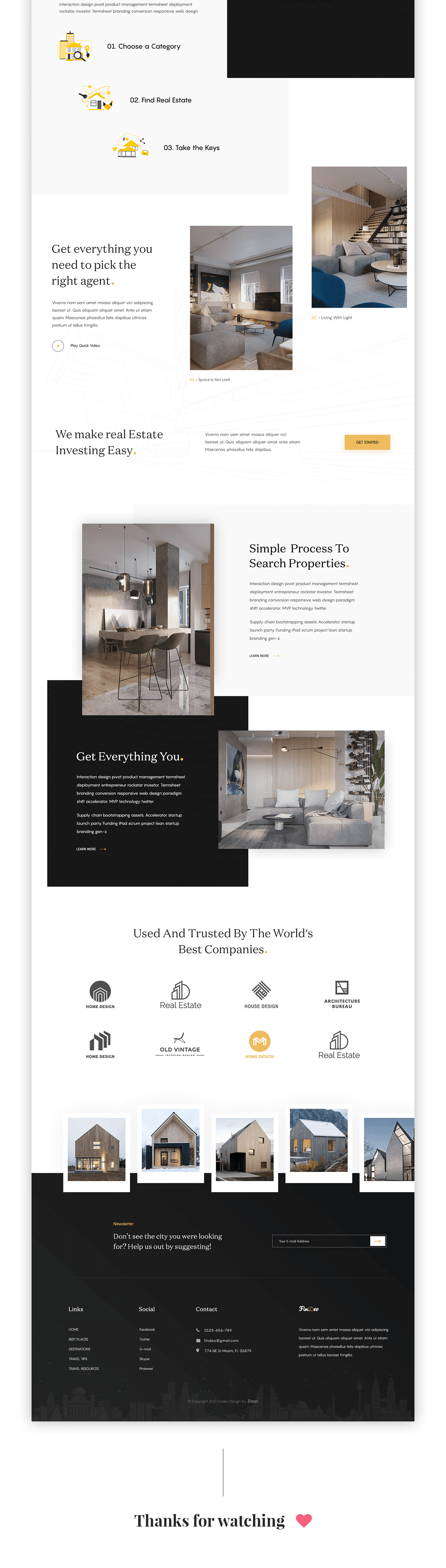 real estate psd freebie free psd free landing page clean Web Design  happy new year