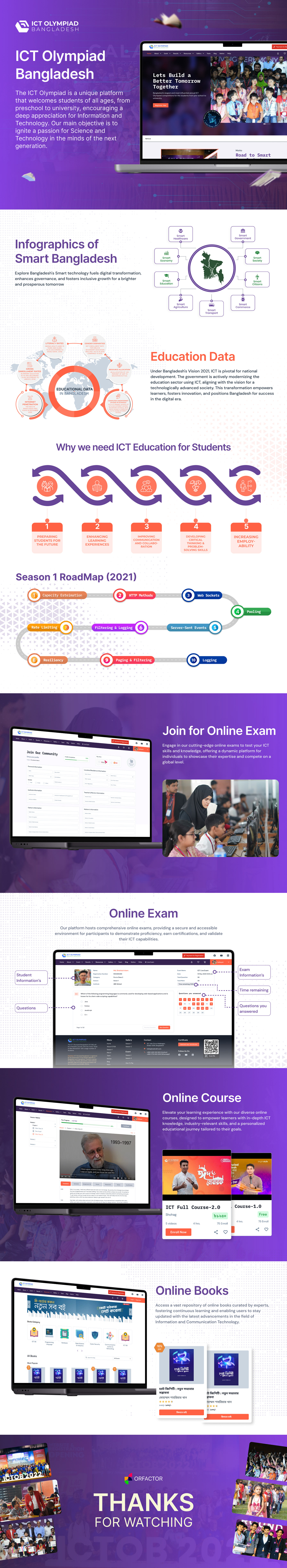 olympiad Website Education exam book course Bangladesh ict ICT Olympiad OrFactor