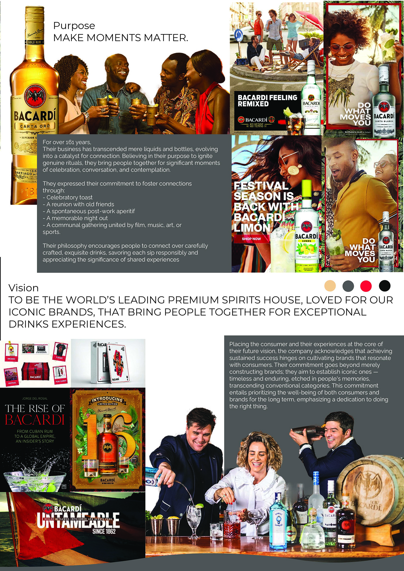 bacardi Rum design Case Study brand study interior design  brand personality Bacardi Legacy research project Primary Research