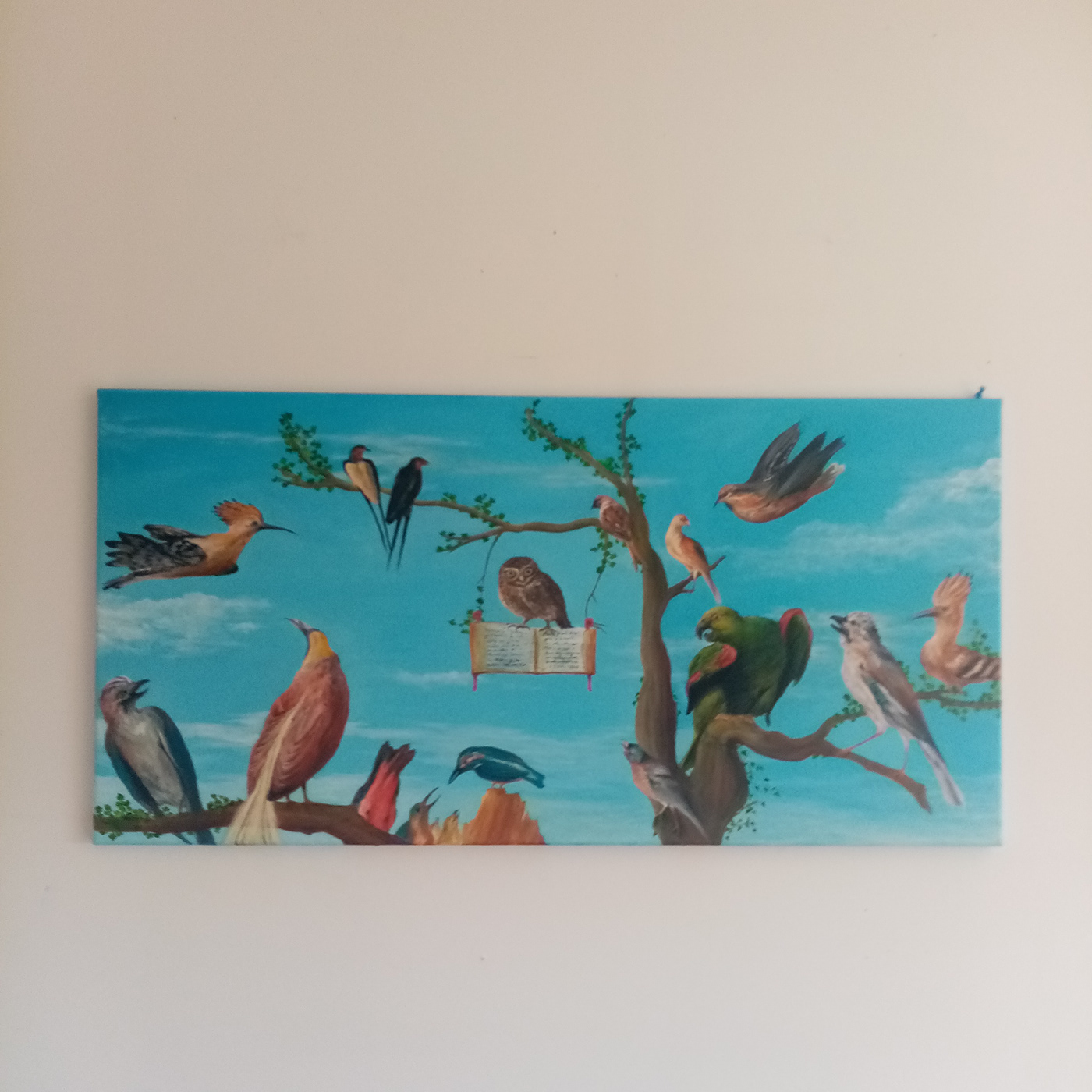 pintura peinture aves oleo arte pajaros