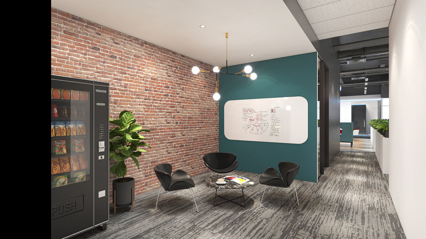 3ds max archviz Commercial Interiors Corporate Office Design interior design  Office Design Render visualization vray