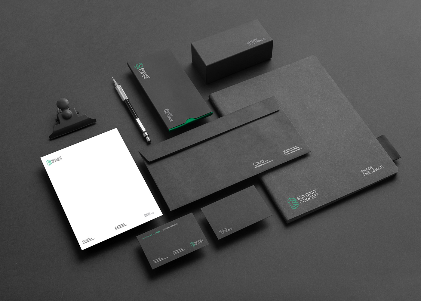 logo type identity typography   print branding  architecture brand stationary green