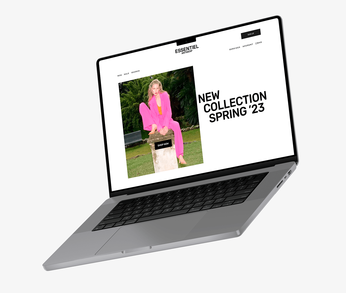 UI/UX Website design brand identity Clothing fashion design Collection identity