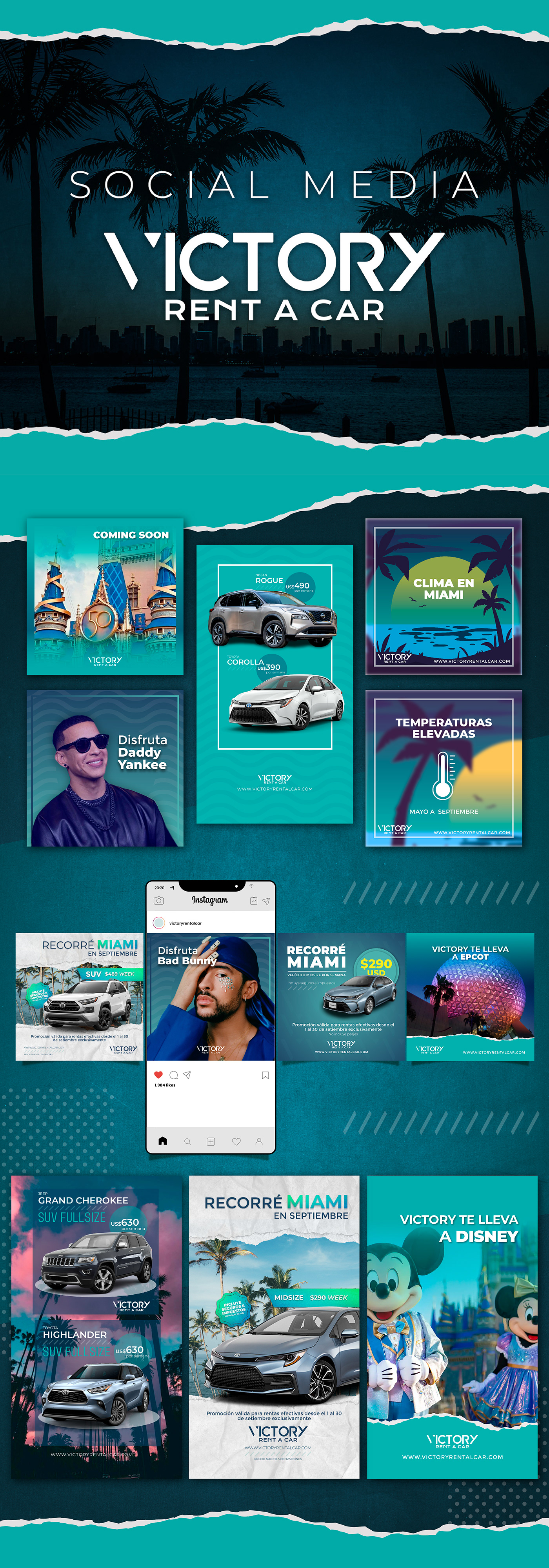 agencia de publicidad Agencia Digital argentina cordoba diseño gráfico graphic design  miami rent a car social media