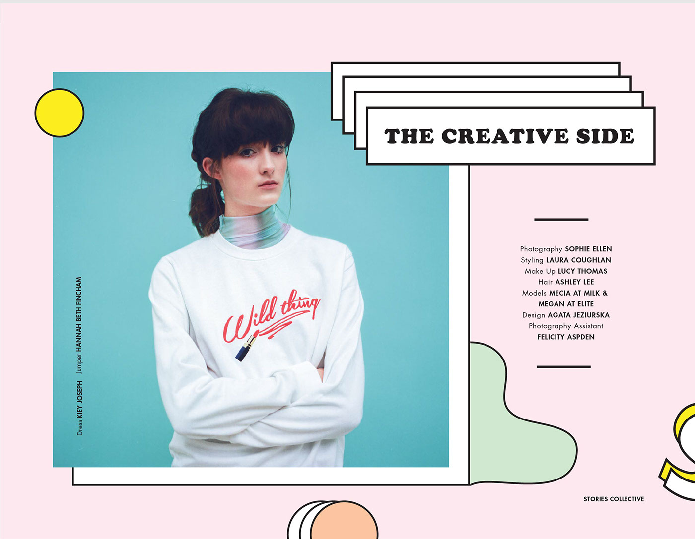 storiescollective editorialdesign layoutdesign Layout shapes 90's