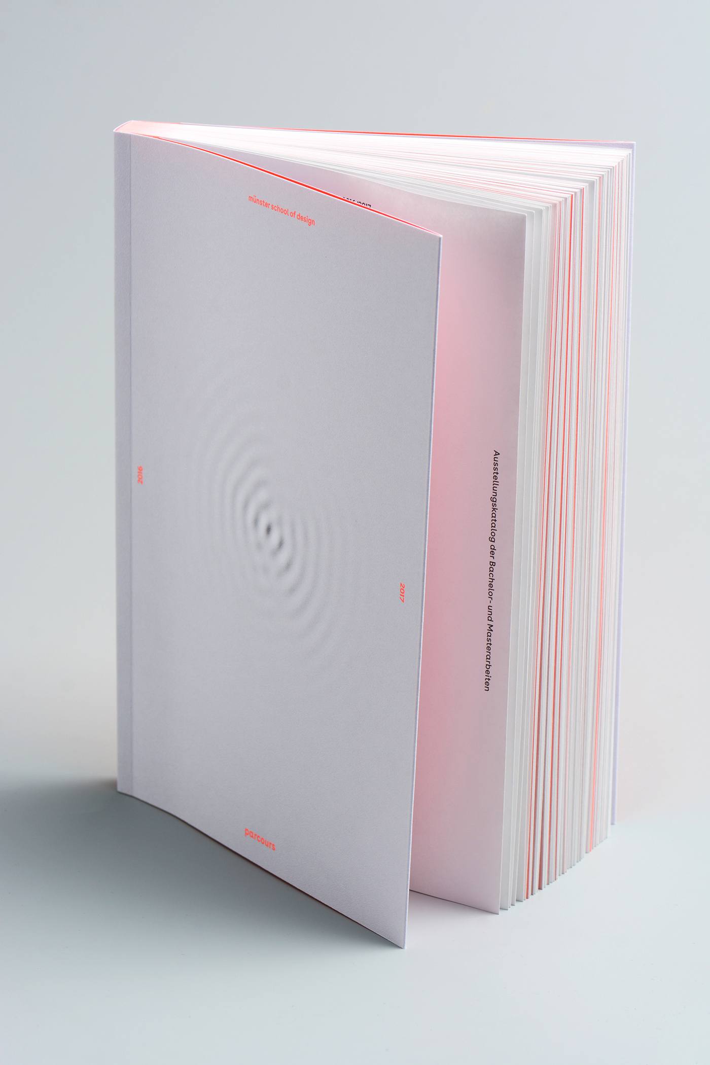 Exhibition  catalog neon White communicationdesign
