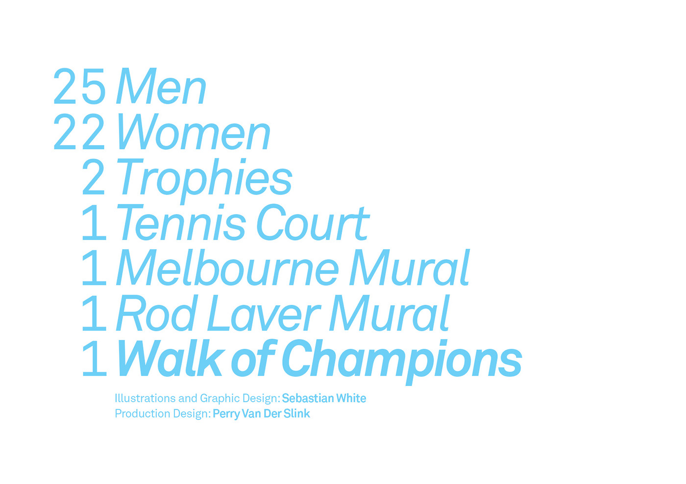 tennis Australian Open roger federer ILLUSTRATION  graphic design  installation sport rafael nadal Novak Djokovic Serena Williams