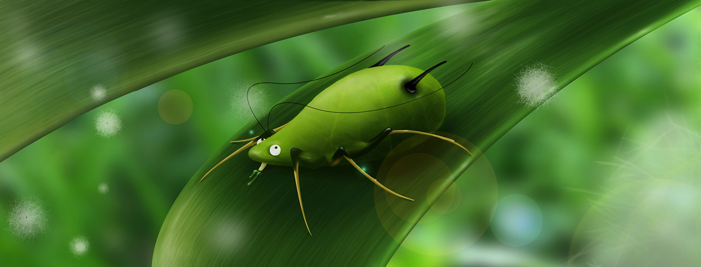 aphid insect digital painting