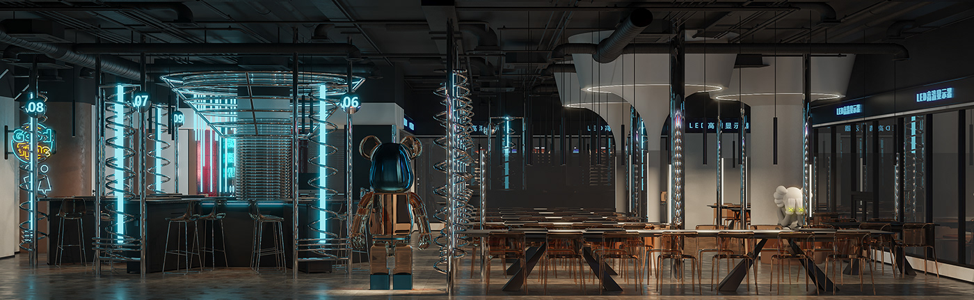 3D 3dmax architecture decoration design Exhibition  indoor Tooling