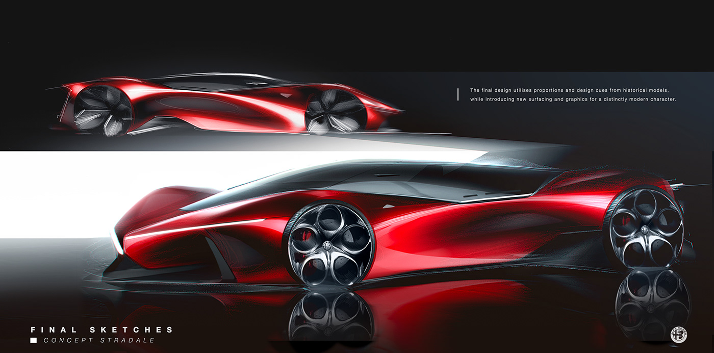 supercar design car sketch Render 3D car design student
