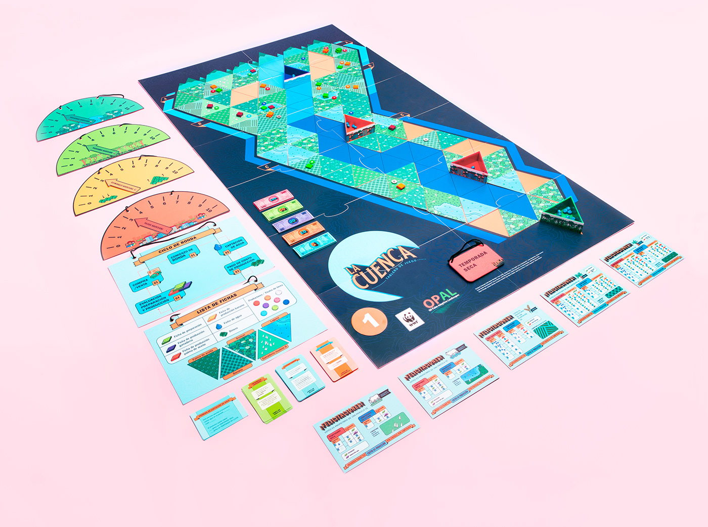 Games design game juegos de mesa branding  board game colombia juego de mesa orinoquia rios river