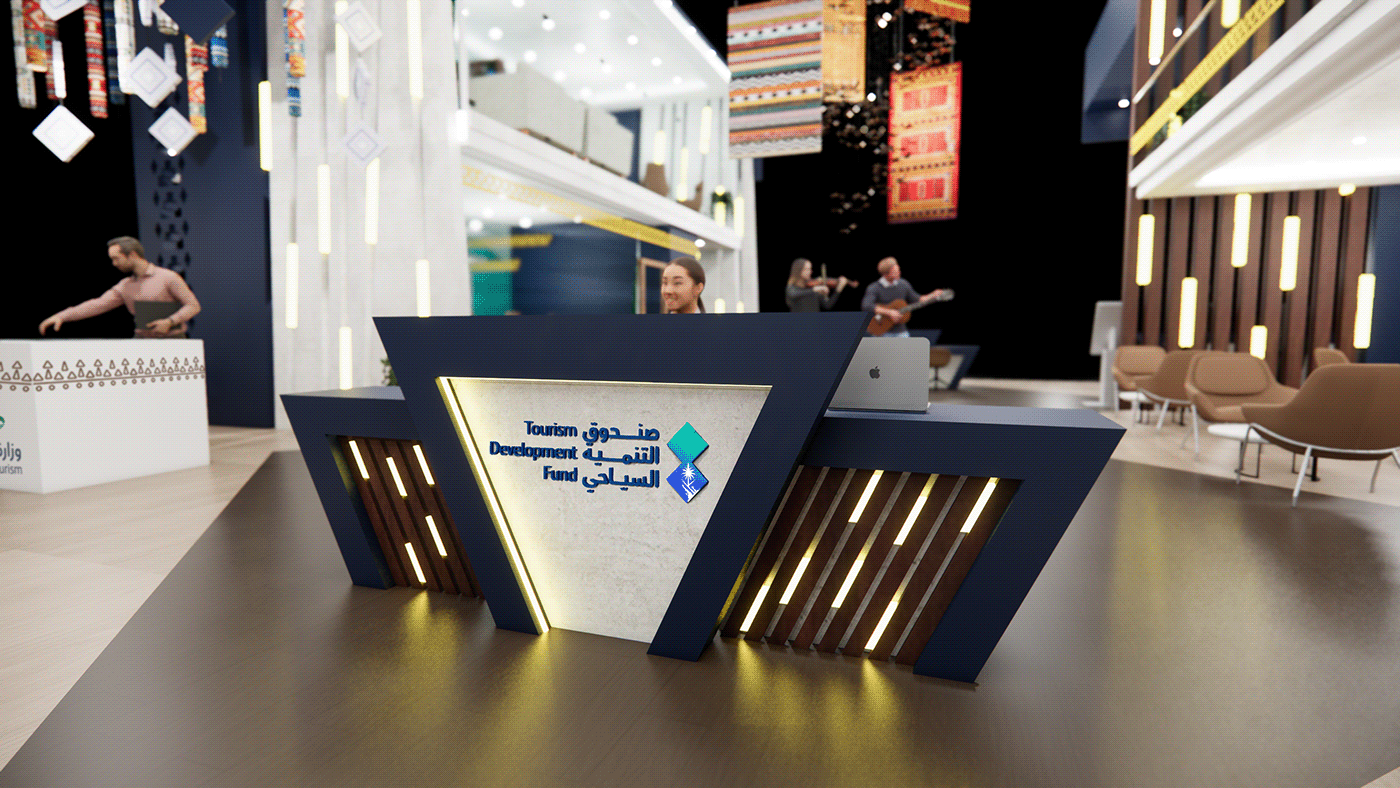 Saudi Arabia booth Stand Exhibition  Event 3D meeting conference design Stage