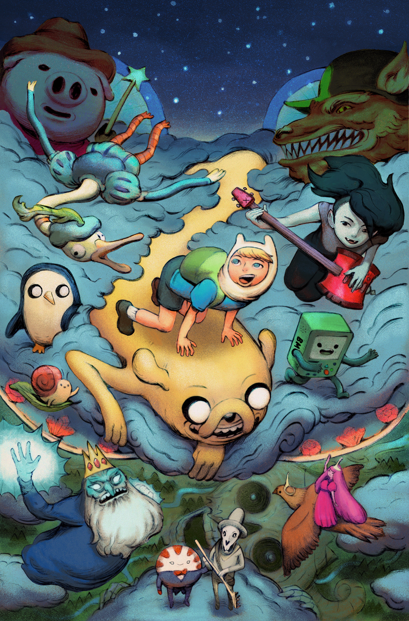 Adventure Time julie Benbassat jbass ILLUSTRATION  cartoon cartoon network boom! comic comics pen and ink