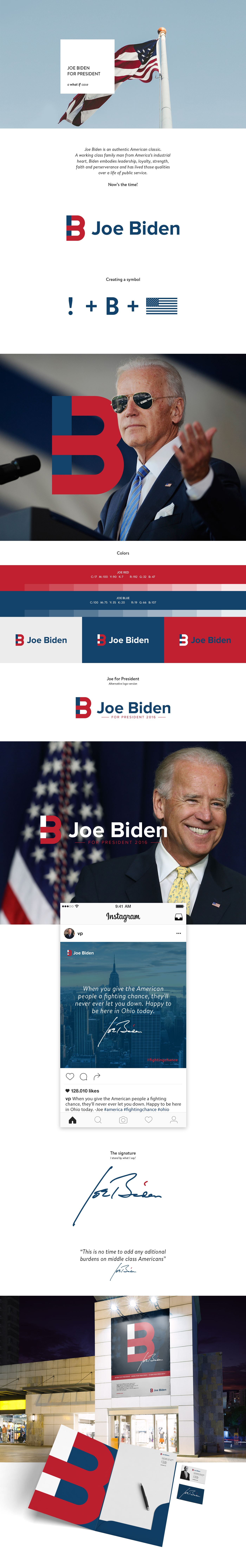 Election identity branding  logo america president signature candidate joe biden Leadership