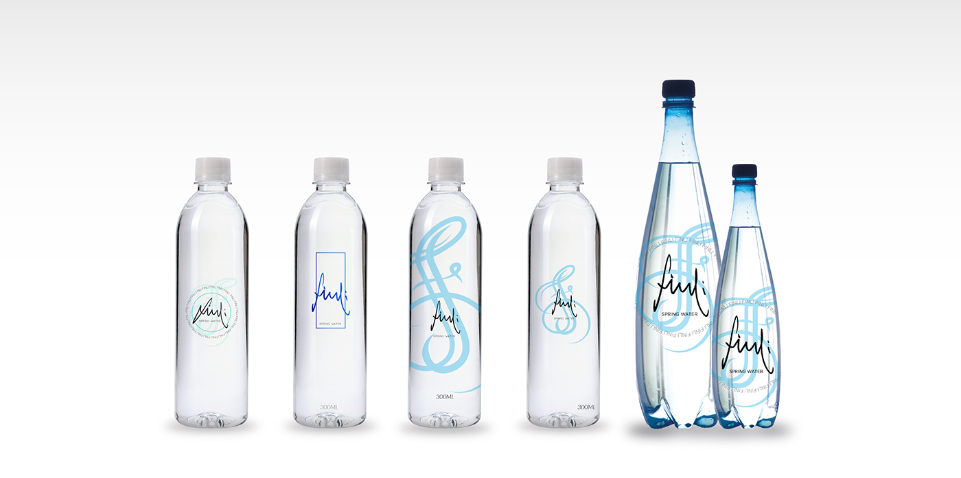 finli water bottled logo