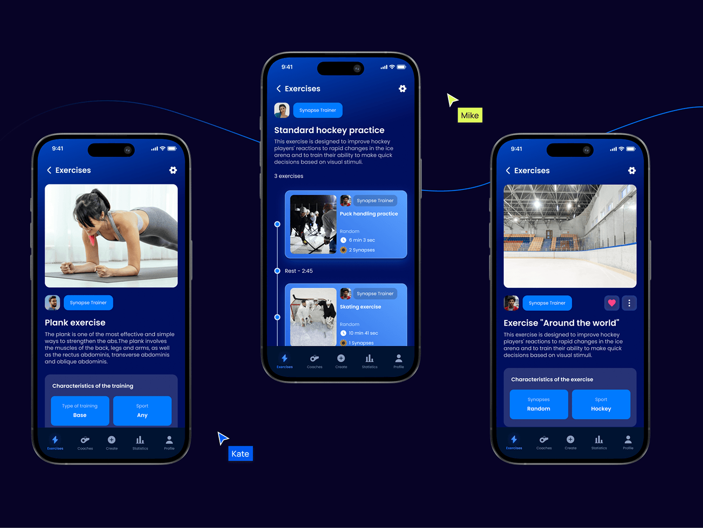 design sports workout UI/UX ui design Mobile app device product design  innovation personal trainer