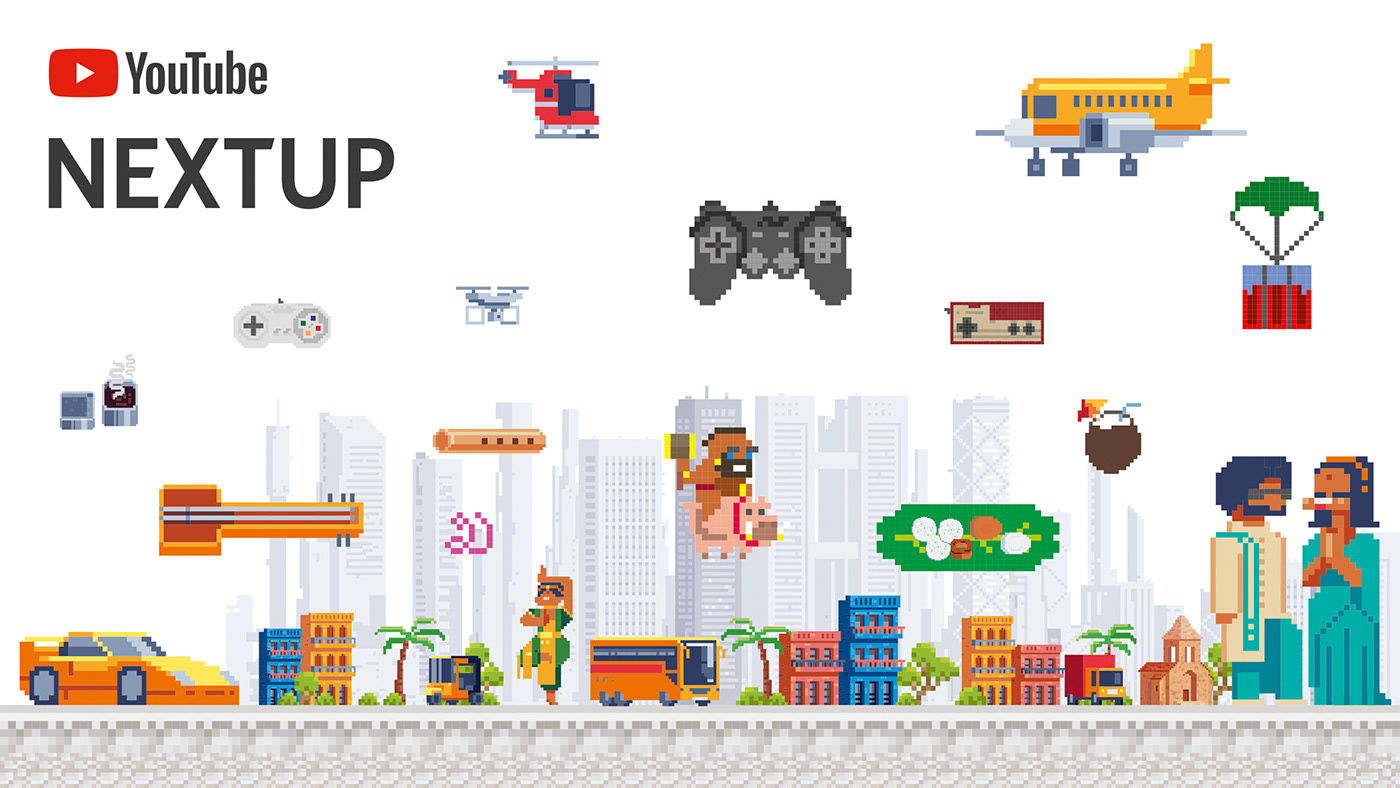8 bit Event Event Design Gamers Gaming INFLUENCER Nextup pop-up youtube YTgaming