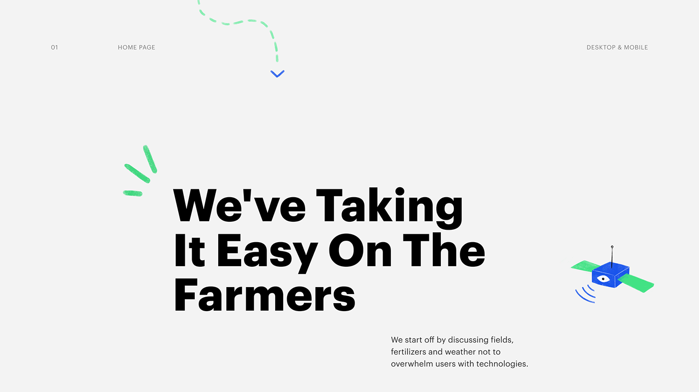 agriculture farm landing page onesoil Right Studio UI/UX user interface Website