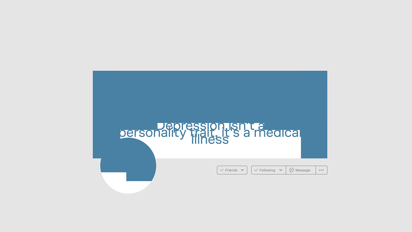 awareness brand identity campaign clean depression ILLUSTRATION  mental health minimal monochrome social cause
