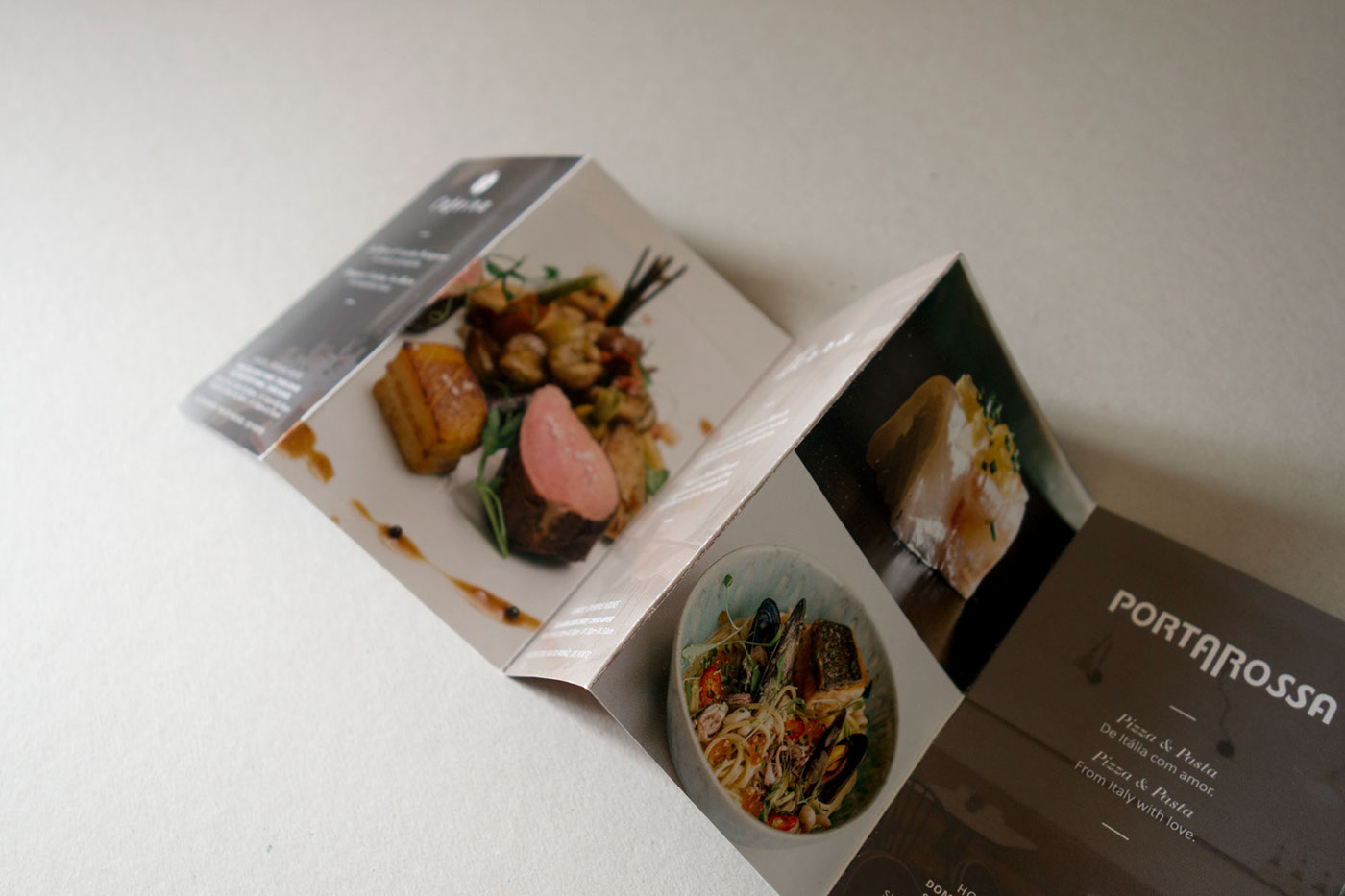 print Foldable folder restaurant Food  cuisine