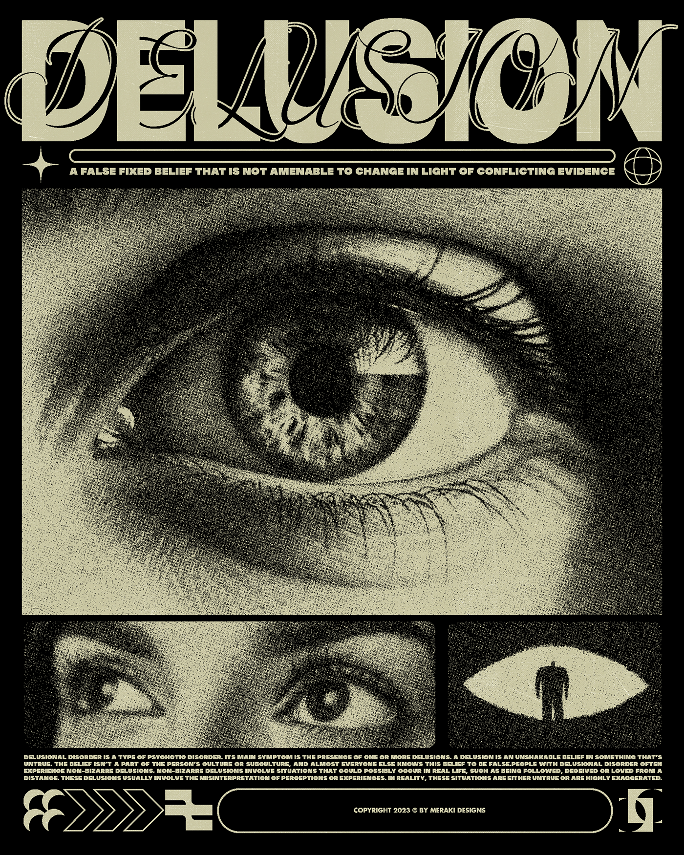 graphic design  Graphic Designer Poster Design poster Brutalism delusion illusion