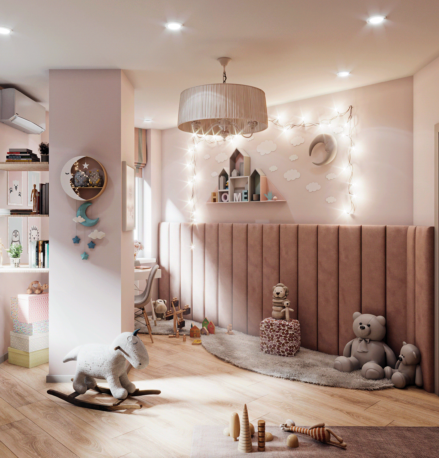 interior design  Interior kids room дизайн интерьера corona render  Kyiv