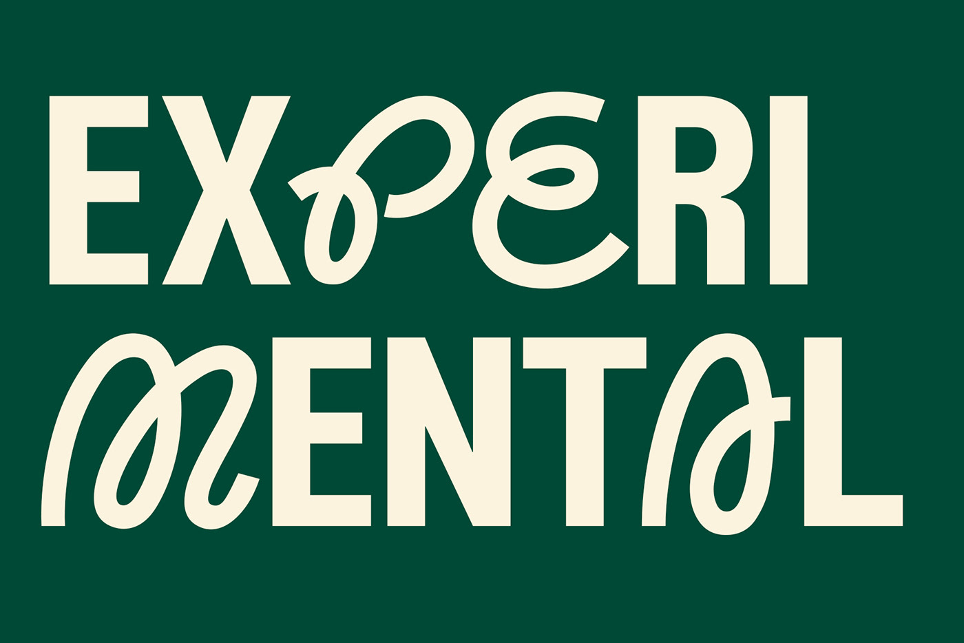 display font experimental font Logotype type type design Typeface typography  
