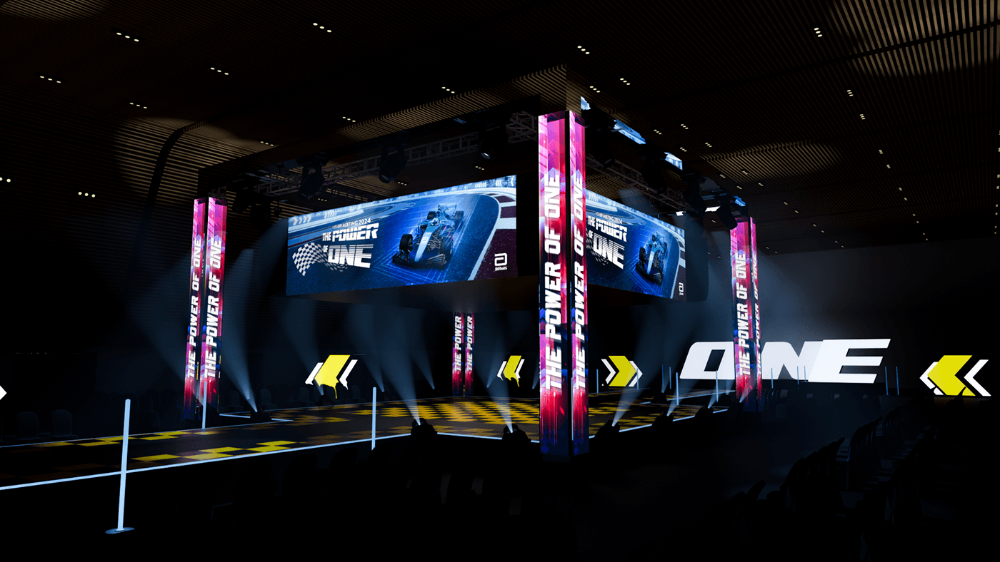 3d event 3D stage event stage key visual kv 3d booth Abbott F1 BOOTH F1 STAGE medical event