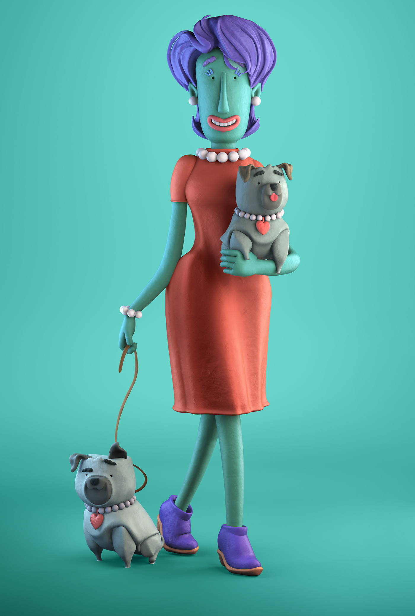 clay Plasticine CGI 3D modo