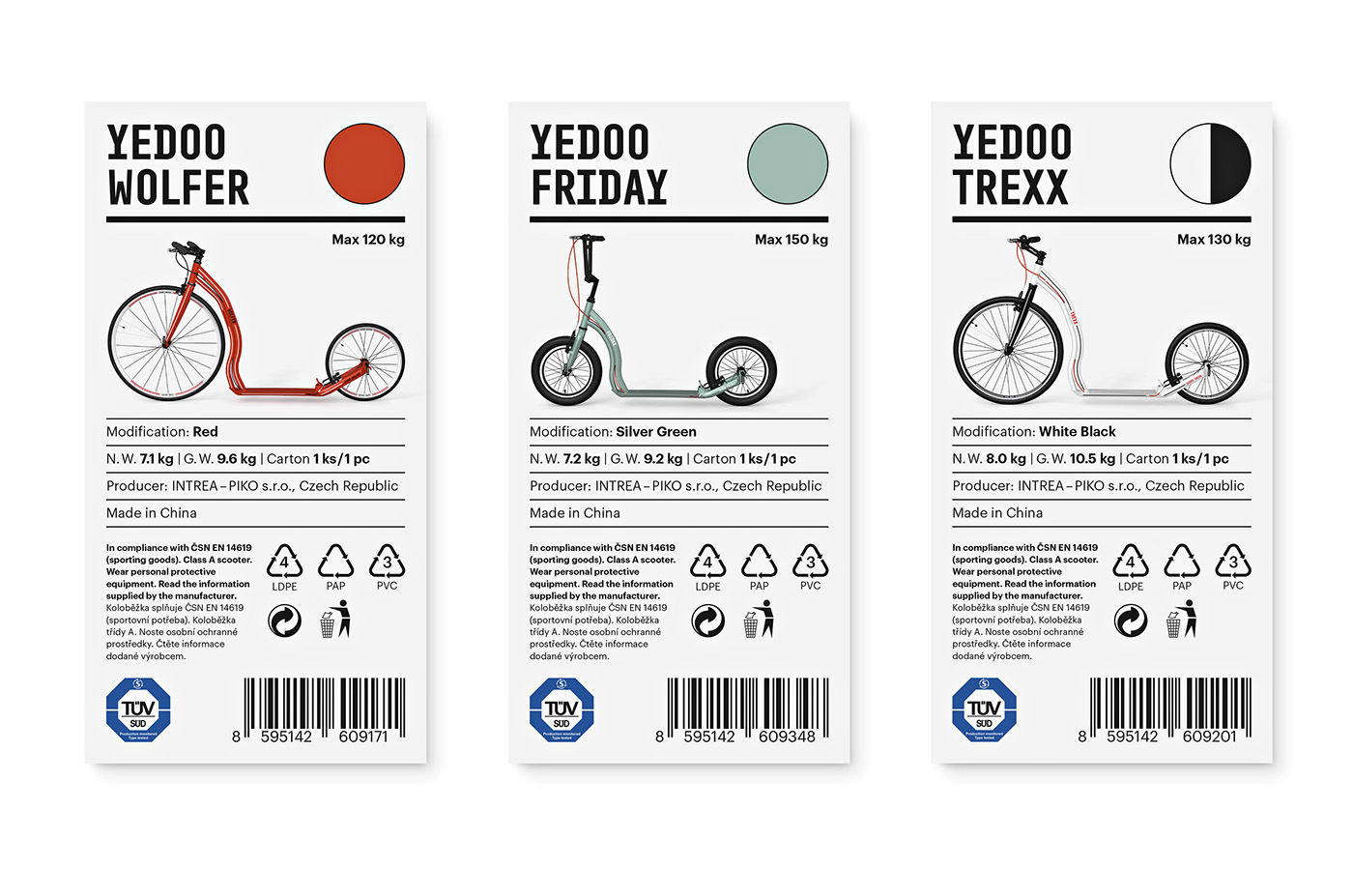 yedoo scooters logo studio najbrt identity redesign wolfer Czech Republic Bike kolobezky