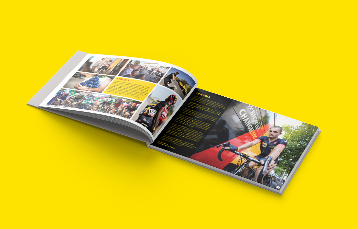 editorial photobook book Layout grid mtn branding  Bicycle cycle print