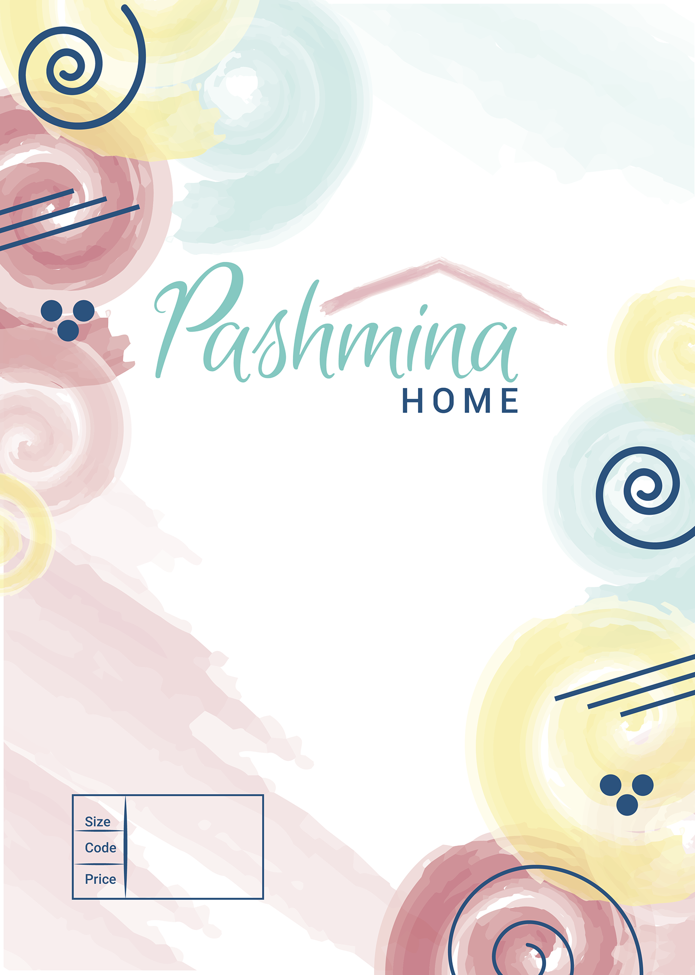 branding  home accessories light colors logo Logo Design Lable business card color theme brush texture